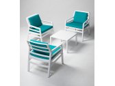 Кресло пластиковое с подушками Nardi Aria стеклопластик, акрил белый, сардиния Фото 9