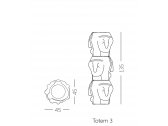 Фигура Тотем из биопластика SLIDE Threebu Totem 3 Special биополиэтилен, алюминий Фото 3