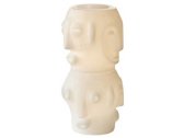 Кашпо пластиковое светящееся SLIDE Threebu Totem Pot 2 Lighting полиэтилен белый Фото 4