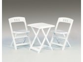 Комплект пластиковой мебели GARDEN RATTAN Balkon Set полипропилен белый Фото 4