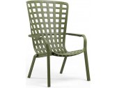 Лаунж-кресло пластиковое с подушкой Nardi Folio стеклопластик, акрил агава, зеленый Фото 6