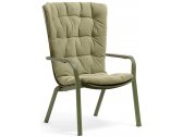 Лаунж-кресло пластиковое с подушкой Nardi Folio стеклопластик, акрил агава, зеленый Фото 1