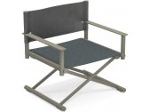 Кресло металлическое складное EMU Terra алюминий, экокожа Фото 1