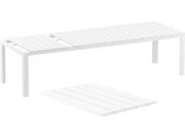 Стол пластиковый раздвижной Siesta Contract Atlantic Table 210/280 алюминий, полипропилен белый Фото 5