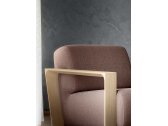 Кресло деревянное мягкое Quadrifoglio Arco 101 ясень, ткань Фото 9