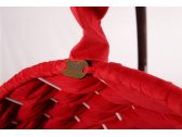 Кресло подвесное плетеное Pride Design Валио Гламур сталь, микровелюр красный Фото 13