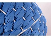 Кресло подвесное плетеное Pride Design Валио Гламур сталь, микровелюр голубой Фото 8
