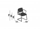 Кресло с обивкой Luxy 9220B сталь, ткань Фото 2