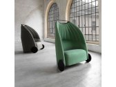 Кресло мягкое на колесах Luxy BA2 фанера, ткань Фото 19