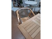 Кресло деревянное с подушками F.CASA Pablito дуб, роуп, ткань Фото 10