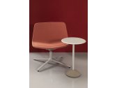 Лаунж-кресло вращающееся  с обивкой Maxdesign Stratos Lounge алюминий, ткань Фото 6