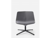 Лаунж-кресло вращающееся  с обивкой Maxdesign Stratos Lounge алюминий, ткань Фото 4