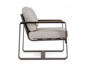 Кресло металлическое с подушками Garden Relax Merrigan алюминий, олефин кофейный, бежевый Фото 3