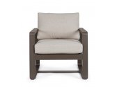 Кресло металлическое с подушками Garden Relax Merrigan алюминий, олефин кофейный, бежевый Фото 4