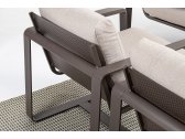Кресло металлическое с подушками Garden Relax Merrigan алюминий, олефин кофейный, бежевый Фото 7