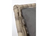 Кресло плетеное с подушками Garden Relax Keilani тик, алюминий, искусственный ротанг, олефин натуральный, серый Фото 9