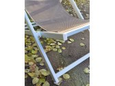 Кресло-шезлонг текстиленовое складное Magnani Sdraio алюминий, текстилен серебристый, серо-коричневый Фото 5