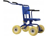 Кресло-ходунки для мягкого грунта NEMO Rider алюминий, ткань синий, желтый Фото 1