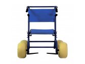 Кресло-ходунки для мягкого грунта NEMO Rider алюминий, ткань синий, желтый Фото 3