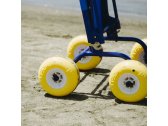 Кресло-ходунки для мягкого грунта NEMO Rider алюминий, ткань синий, желтый Фото 10