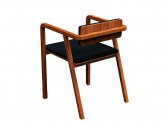 Кресло деревянное с обивкой F.CASA Helga ироко, ткань Фото 3