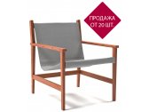 Лаунж-кресло деревянное F.CASA Bjork ироко, ткань Фото 1