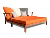 Лаунж-лежак деревянный с подушками F.CASA Miami ироко, ткань Фото 3