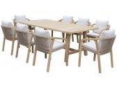 Комплект деревянной мебели Tagliamento Ravona KD акация, роуп, олефин натуральный, бежевый Фото 4