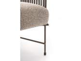 Кресло плетеное с обивкой DITRE Kyo Outdoor металл, окуме, роуп, пенополиуретан, ткань Фото 11
