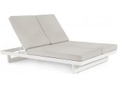 Лаунж-лежак двухместный Garden Relax Infinity алюминий, олефин белый, бежевый Фото 1