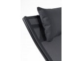 Шезлонг-лежак металлический Garden Relax Krion алюминий, текстилен антрацит, темно-серый Фото 6