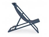 Кресло-шезлонг металлическое складное Garden Relax Taylor алюминий, текстилен синий нави Фото 2