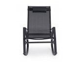 Кресло-качалка металлическое Garden Relax Demid сталь, текстилен антрацит Фото 3
