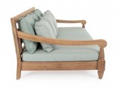 Диван деревянный с подушками Garden Relax Bali тик, олефин натуральный, светло-зеленый Фото 4