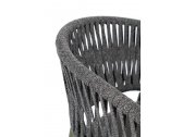 Кресло плетеное с подушкой Garden Relax Florencia алюминий, роуп, олефин зеленый, серый Фото 5