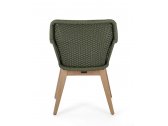 Кресло плетеное с подушкой Garden Relax Allison тик, роуп, олефин натуральный, зеленый Фото 3