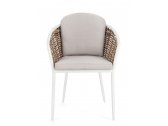 Кресло плетеное с подушками Garden Relax Maribela алюминий, искусственный ротанг, олефин белый, бежевый Фото 2