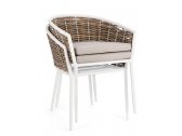 Кресло плетеное с подушками Garden Relax Maribela алюминий, искусственный ротанг, олефин белый, бежевый Фото 5