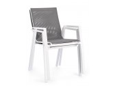 Кресло текстиленовое Garden Relax Krion алюминий, текстилен белый, темно-серый Фото 5