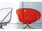 Кресло офисное прозрачное PEDRALI Gliss сталь, поликарбонат прозрачный Фото 5
