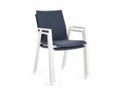 Кресло металлическое с обивкой Garden Relax Odeon алюминий, текстилен, олефин белый, деним Фото 5
