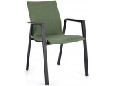 Кресло металлическое с обивкой Garden Relax Odeon алюминий, текстилен, олефин антрацит, оливковый Фото 1