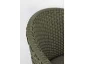 Кресло плетеное барное с подушкой Garden Relax Coachella тик, олефин натуральный, зеленый Фото 8