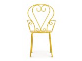 Кресло металлическое Garden Relax Etienne сталь желтый Фото 4