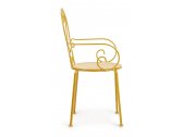 Кресло металлическое Garden Relax Etienne сталь желтый Фото 5