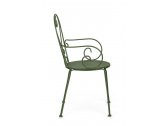 Кресло металлическое Garden Relax Etienne сталь зеленый Фото 5
