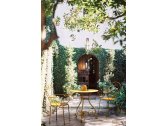 Стол металлический обеденный Garden Relax Etienne сталь желтый Фото 4