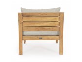 Кресло деревянное с подушками Garden Relax Karuba тик, олефин натуральный, бежевый Фото 4