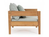Кресло деревянное с подушками Garden Relax Kobo тик, олефин натуральный, светло-зеленый Фото 4