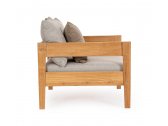 Кресло деревянное с подушками Garden Relax Kobo тик, олефин натуральный, бежевый Фото 3